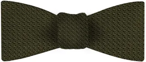 Olive Green Grenadine Grossa Silk Bow Tie GGBT-18