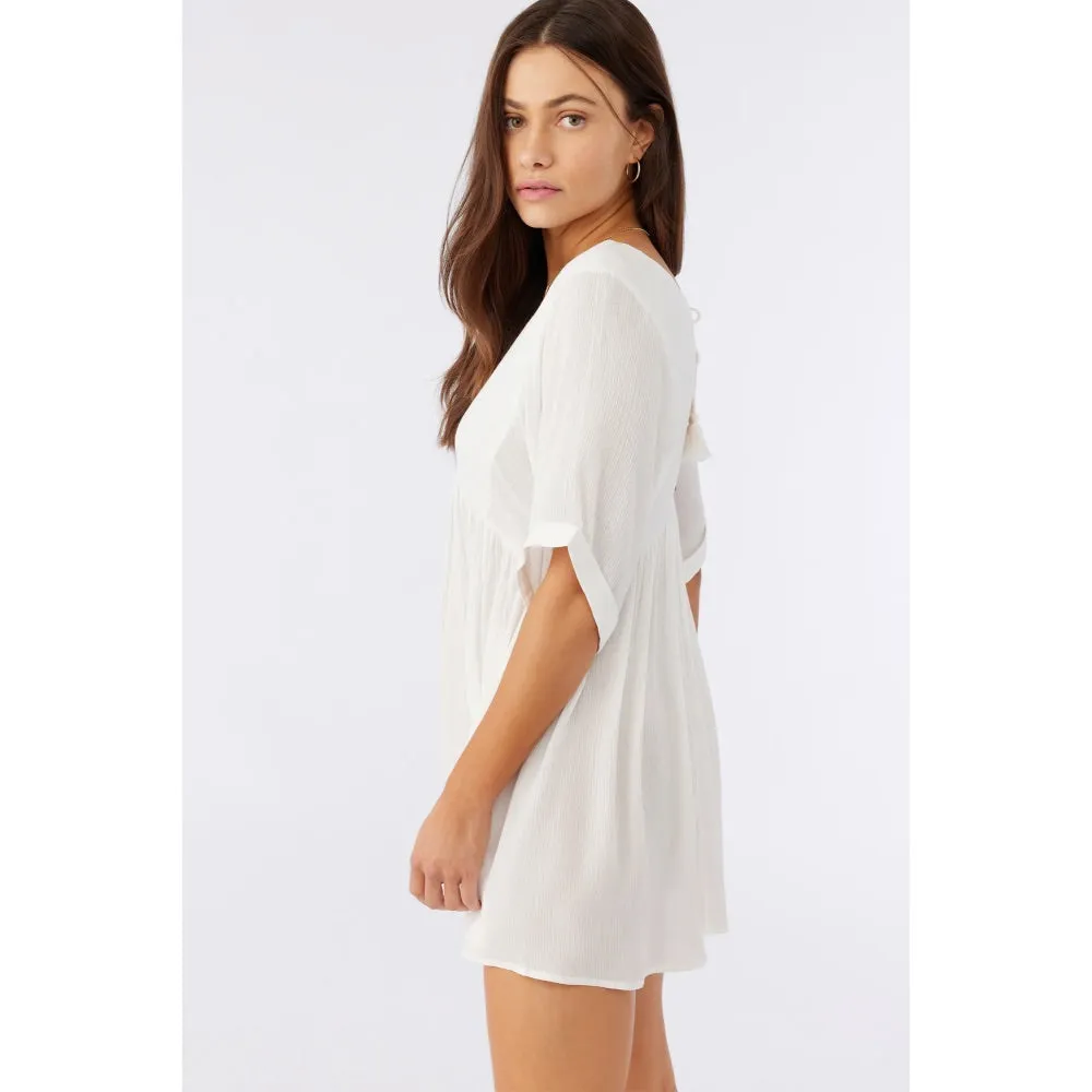 O'NEILL ROSEMARY BABYDOLL DRESS WINTER WHITE