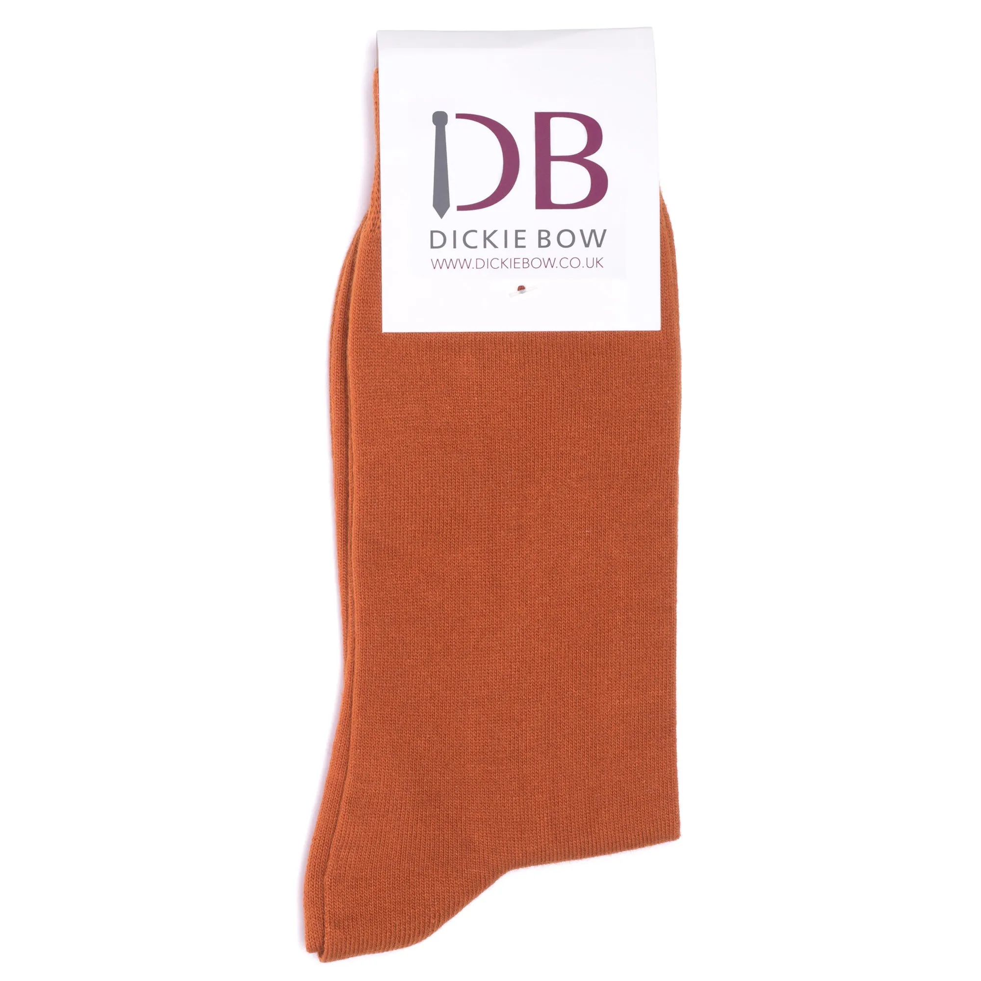 Orange Cotton Blend Socks