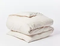 Organic Crinkled Percale Duvet Cover by Coyuchi