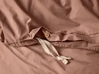 Organic Crinkled Percale Duvet Cover by Coyuchi
