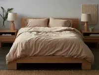 Organic Crinkled Percale Duvet Cover by Coyuchi