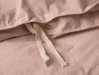 Organic Crinkled Percale Duvet Cover by Coyuchi
