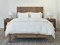 Organic Crinkled Percale Duvet Cover by Coyuchi