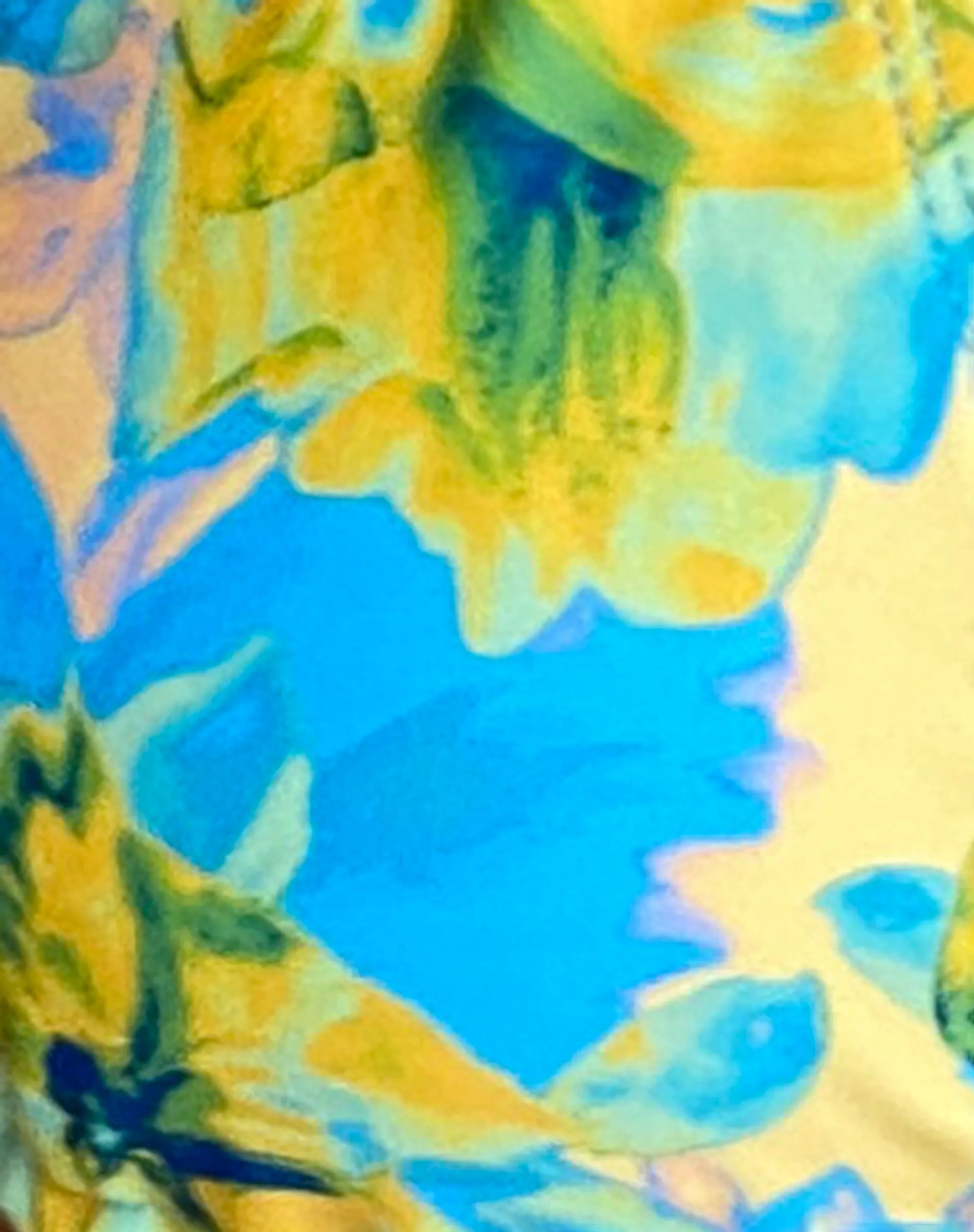 Pami Bikini Top in Blue Watercolour Floral