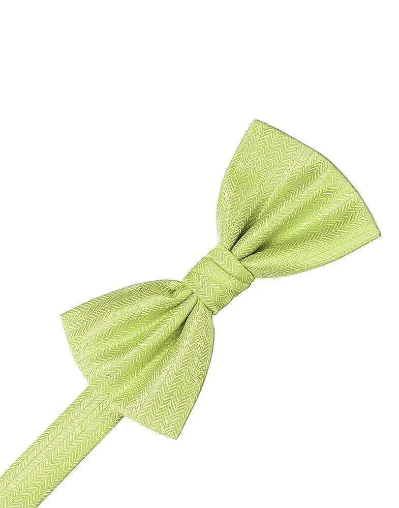 Periwinkle Herringbone Bow Tie
