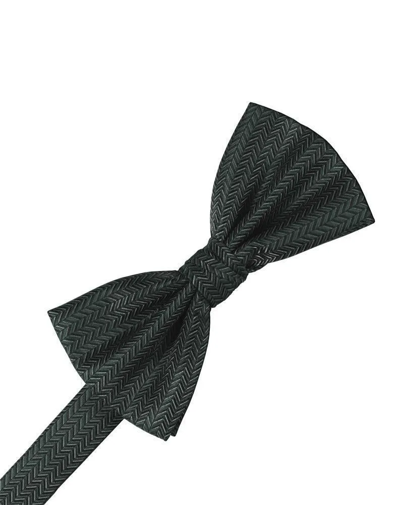 Periwinkle Herringbone Bow Tie