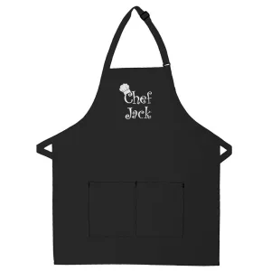 Personalized Apron Embroidered Chef Any Name Design Add a Name