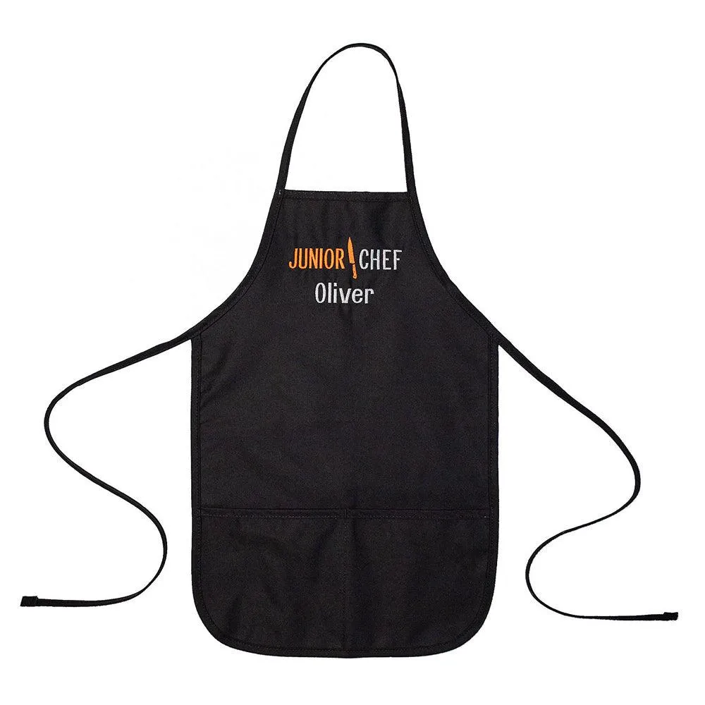Personalized Apron Embroidered Junior Chef Design Add a Name