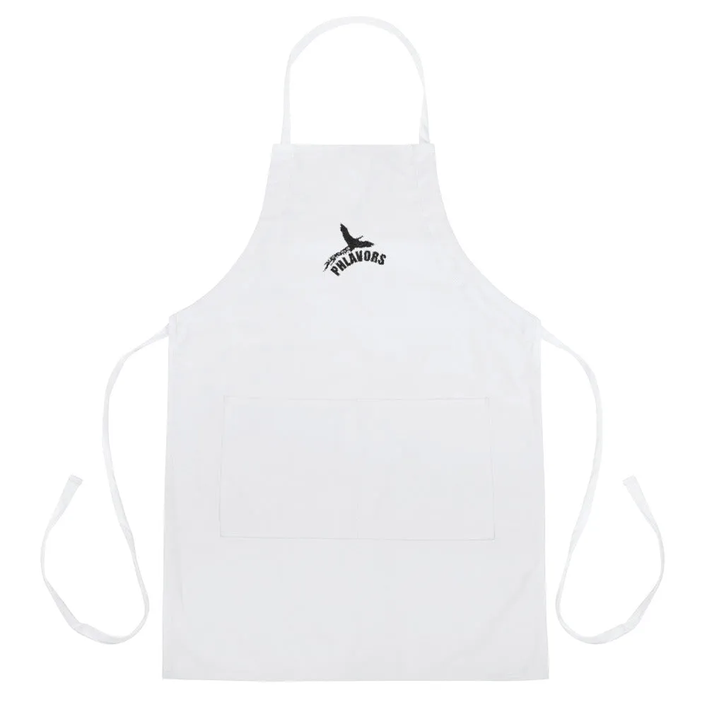 Phlavors Embroidered Apron (White)