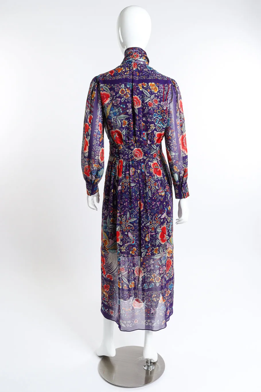Piano Shawl Print Peasant Dress