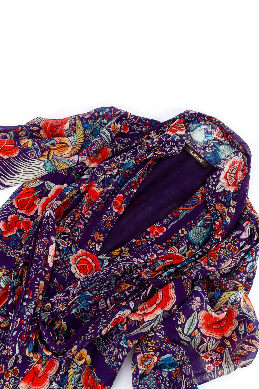Piano Shawl Print Peasant Dress