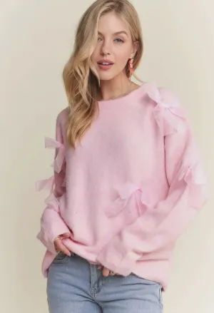 Pink Bows Sweater