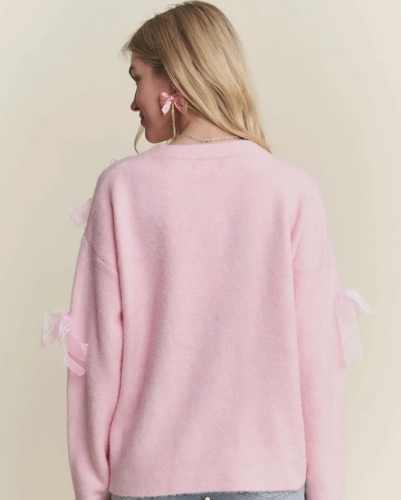 Pink Bows Sweater