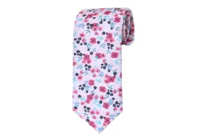 Pink Floral Tie