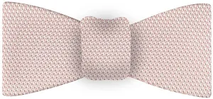 Pink/Silver Grenadine Fina Silk Bow Tie GFBT-25