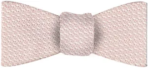 Pink/Silver Grenadine Grossa Silk Bow Tie GGBT-25