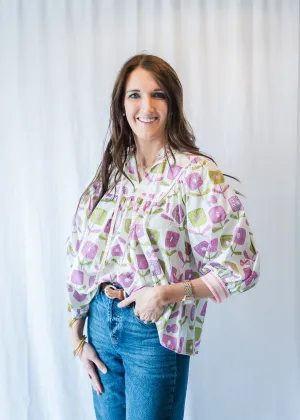 Play on Pattern Floral Blouse
