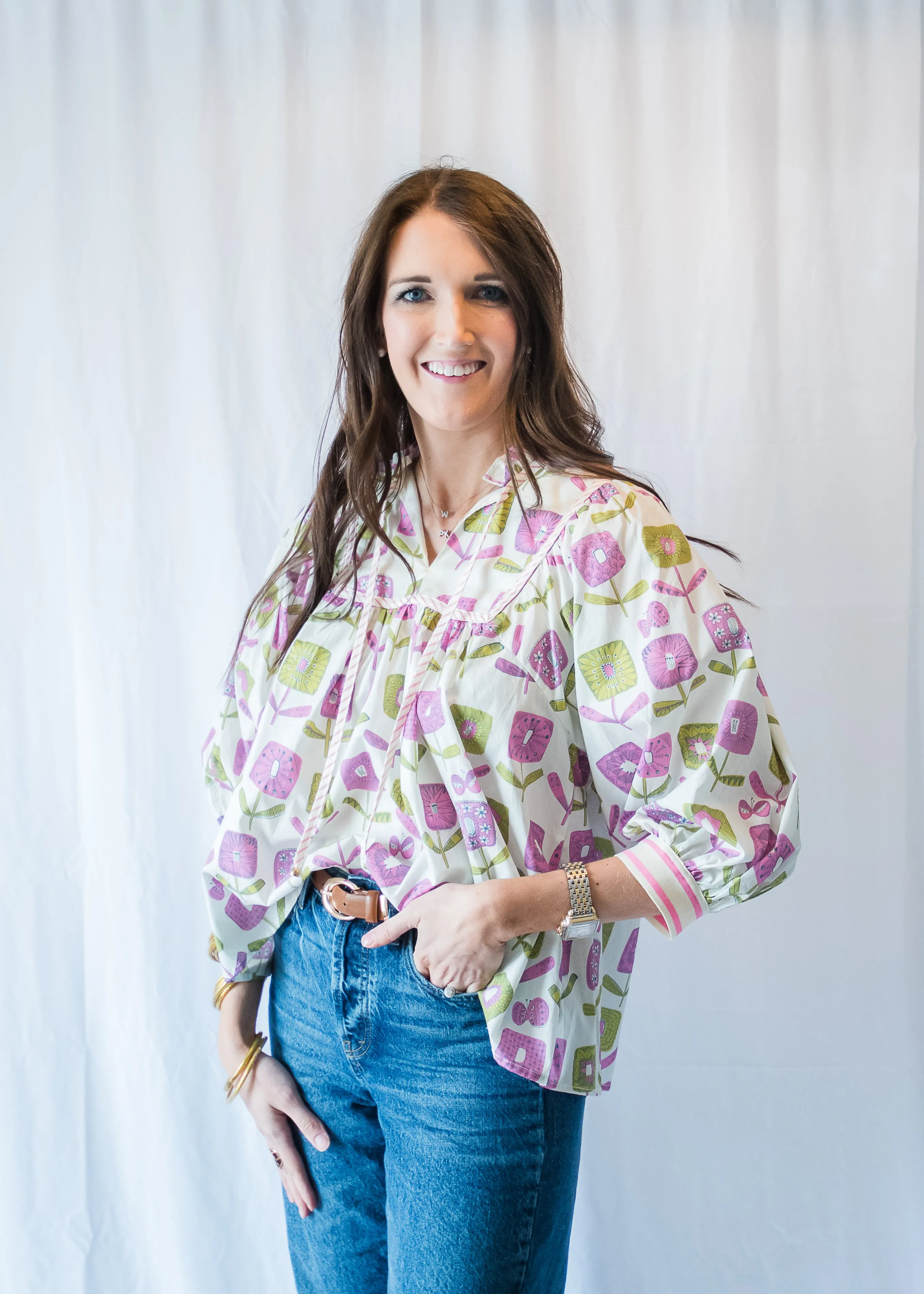 Play on Pattern Floral Blouse
