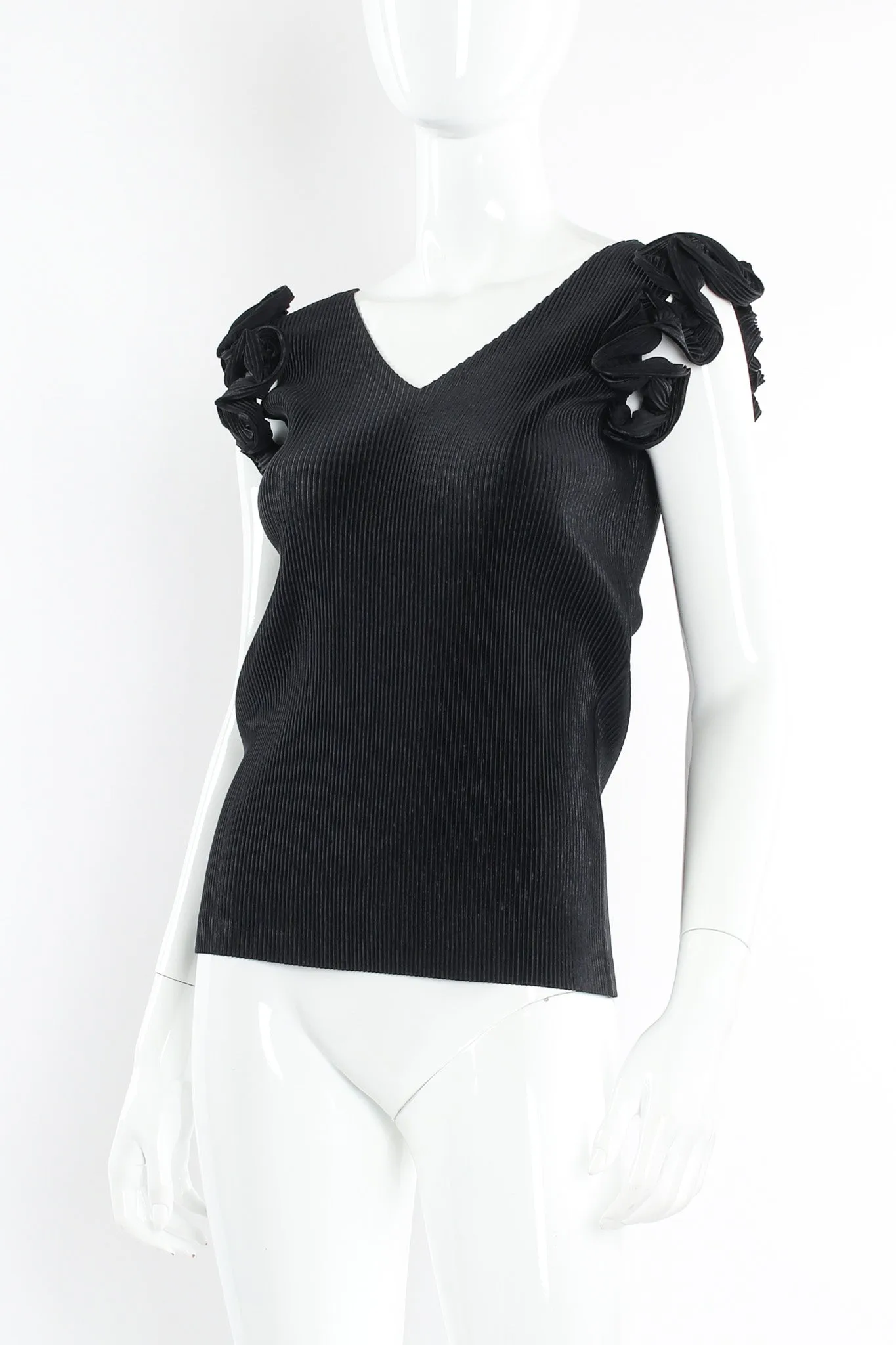 Plissé Pleat Tank & Scarf Set