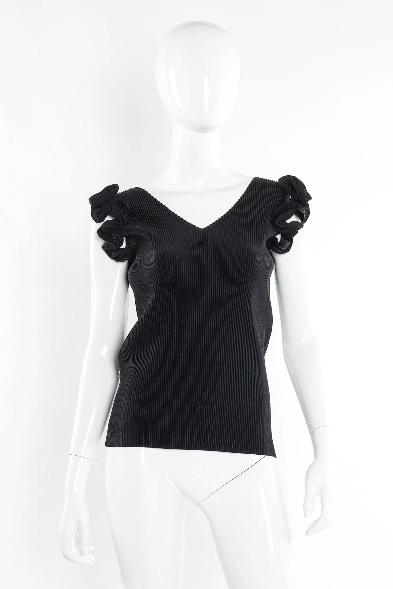Plissé Pleat Tank & Scarf Set