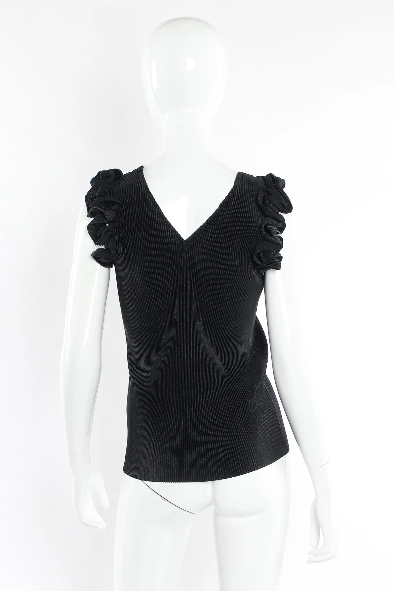 Plissé Pleat Tank & Scarf Set