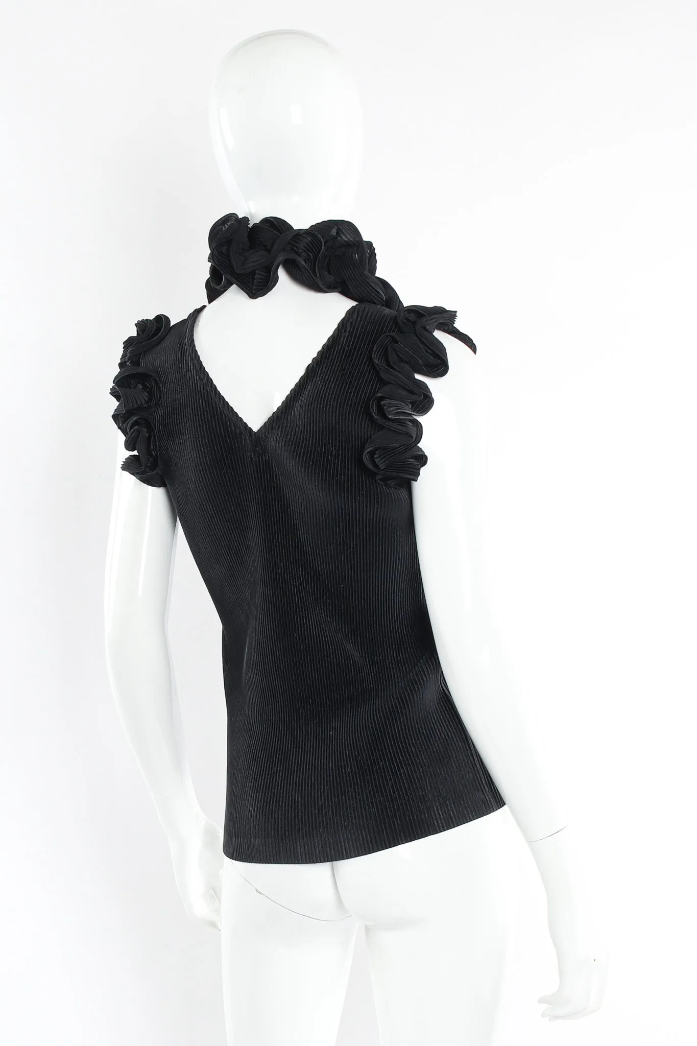 Plissé Pleat Tank & Scarf Set
