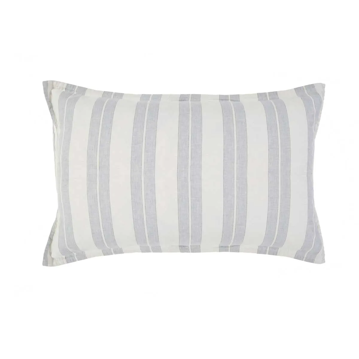 Pom Pom at Home Carter Ivory & Denim Striped Duvet Cover and Pillow Shams ~ Available in Queen and King Sizes