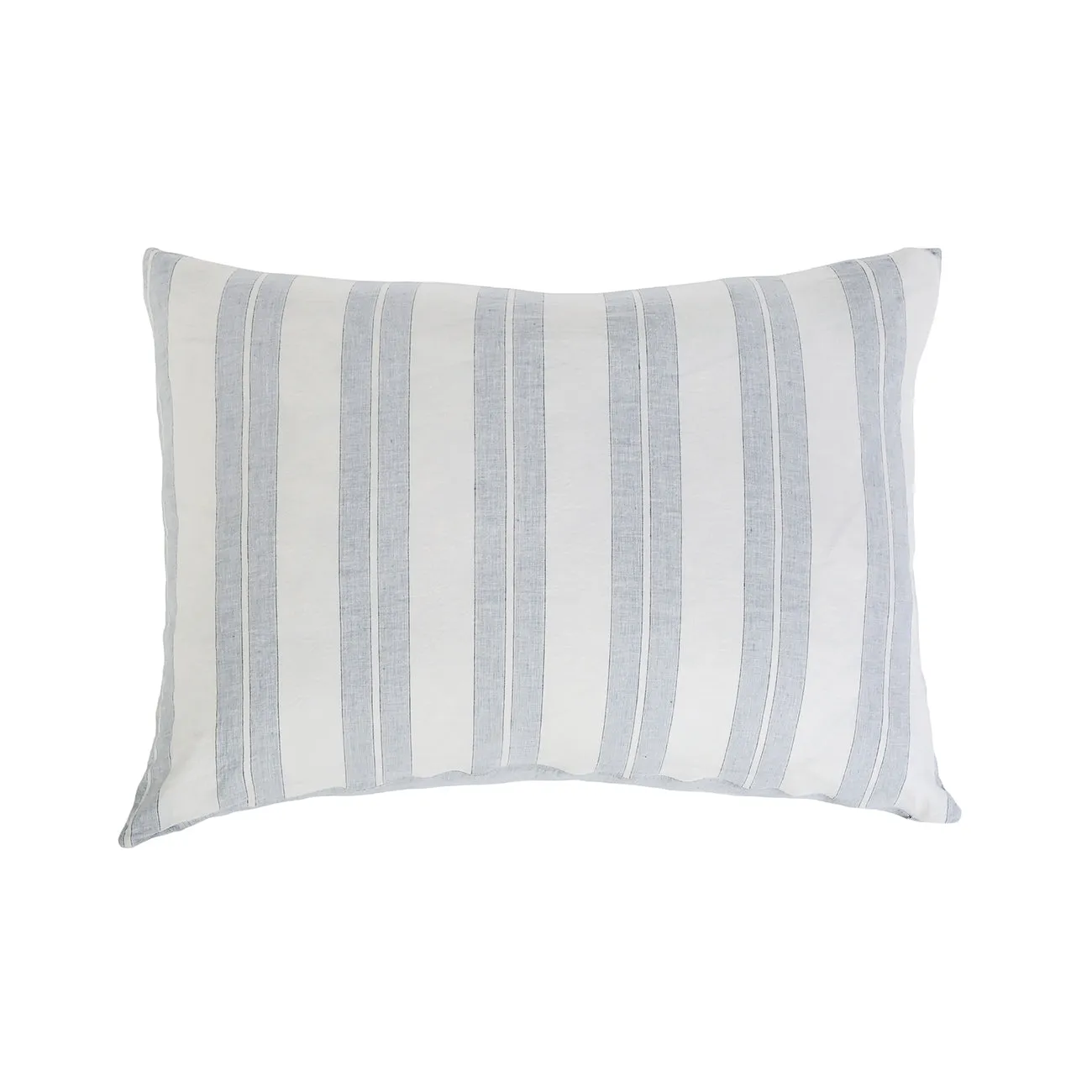 Pom Pom at Home Carter Ivory & Denim Striped Duvet Cover and Pillow Shams ~ Available in Queen and King Sizes