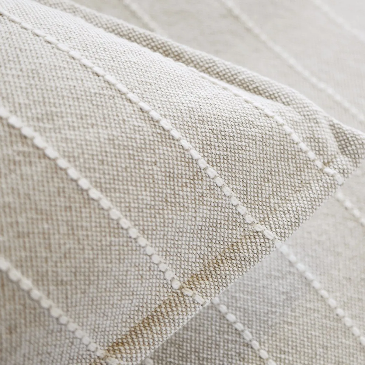Pom Pom at Home Henley Oat & Ivory Striped Duvet Cover and Pillow Shams ~ Available in Twin, Queen and King Sizes