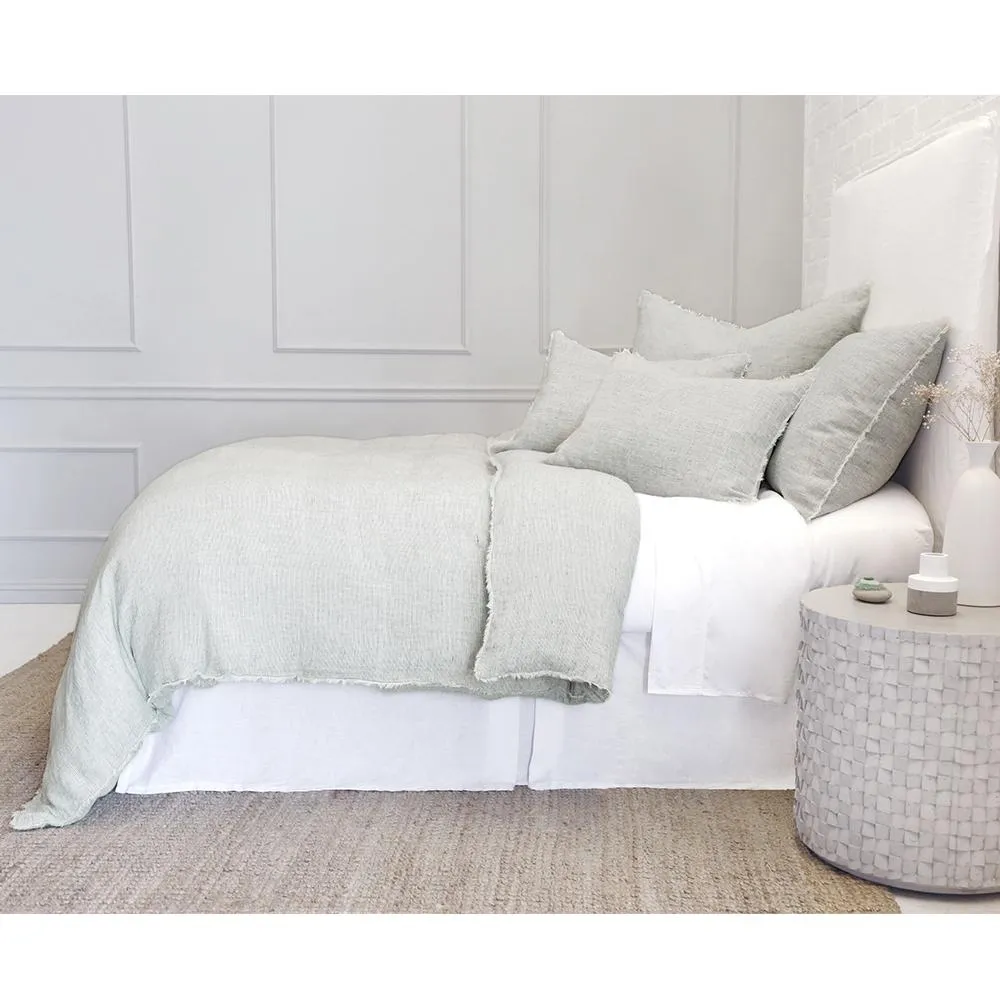 Pom Pom at Home Logan Olive Linen Duvet Cover and Pillow Shams ~ Available in Twin, Queen and King Sizes