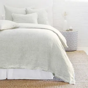 Pom Pom at Home Logan Olive Linen Duvet Cover and Pillow Shams ~ Available in Twin, Queen and King Sizes