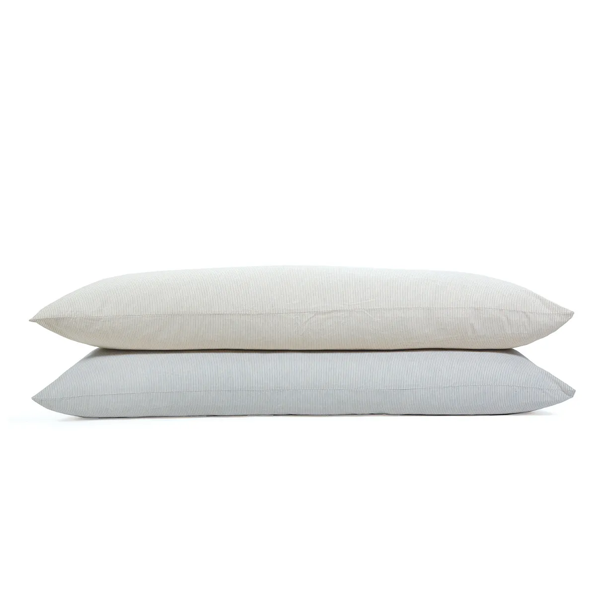 Pom Pom at Home Luke Natural Striped Duvet Cover and Pillow Shams ~ Available in Twin, Queen and King Sizes
