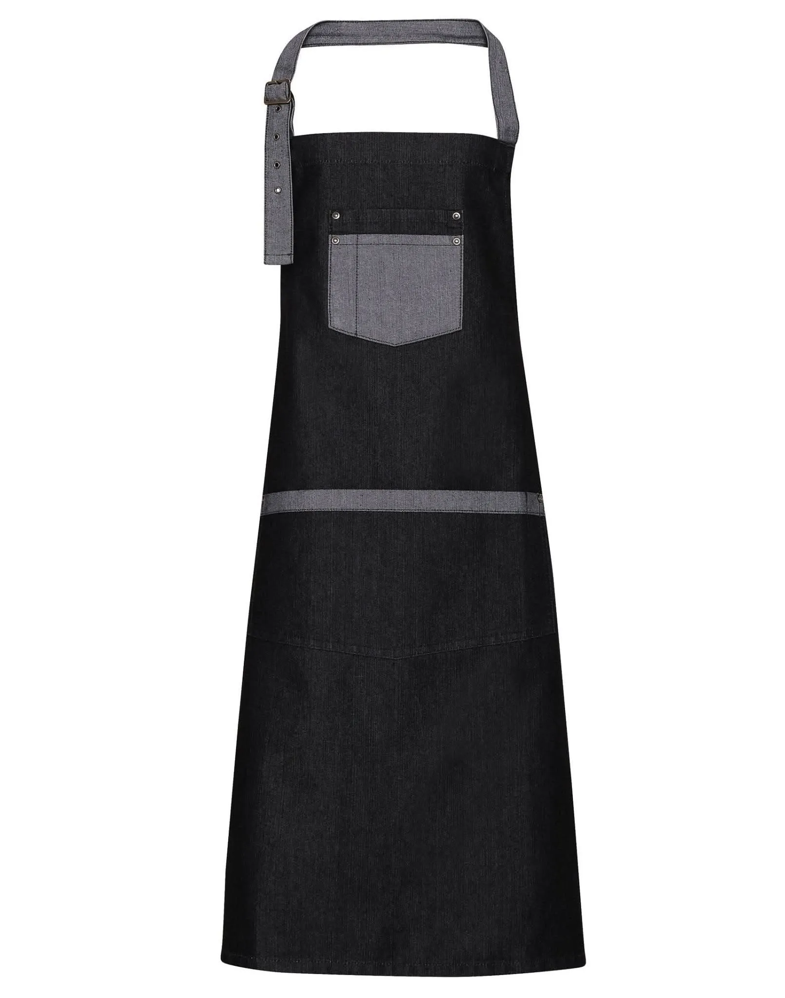 PR127 - Contrast Denim Bib Apron