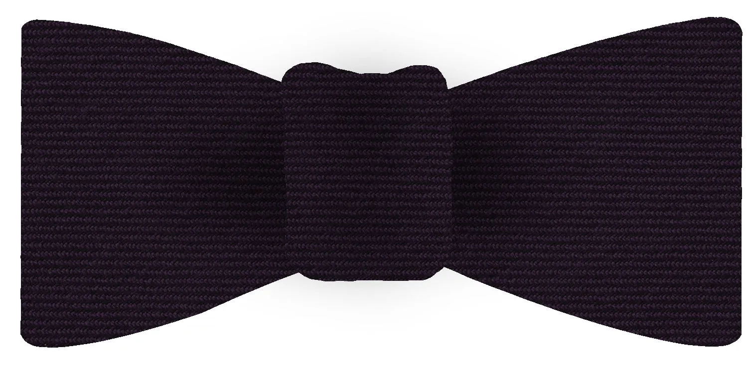 Purple Wool/Silk Bow Tie #GWSBT-6