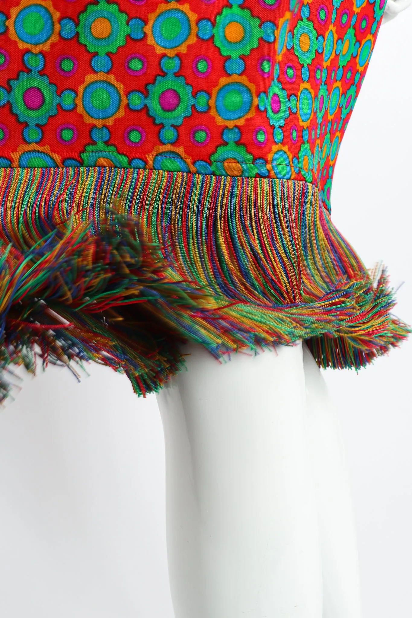 Rainbow Fringe Skirt & Shirt Set
