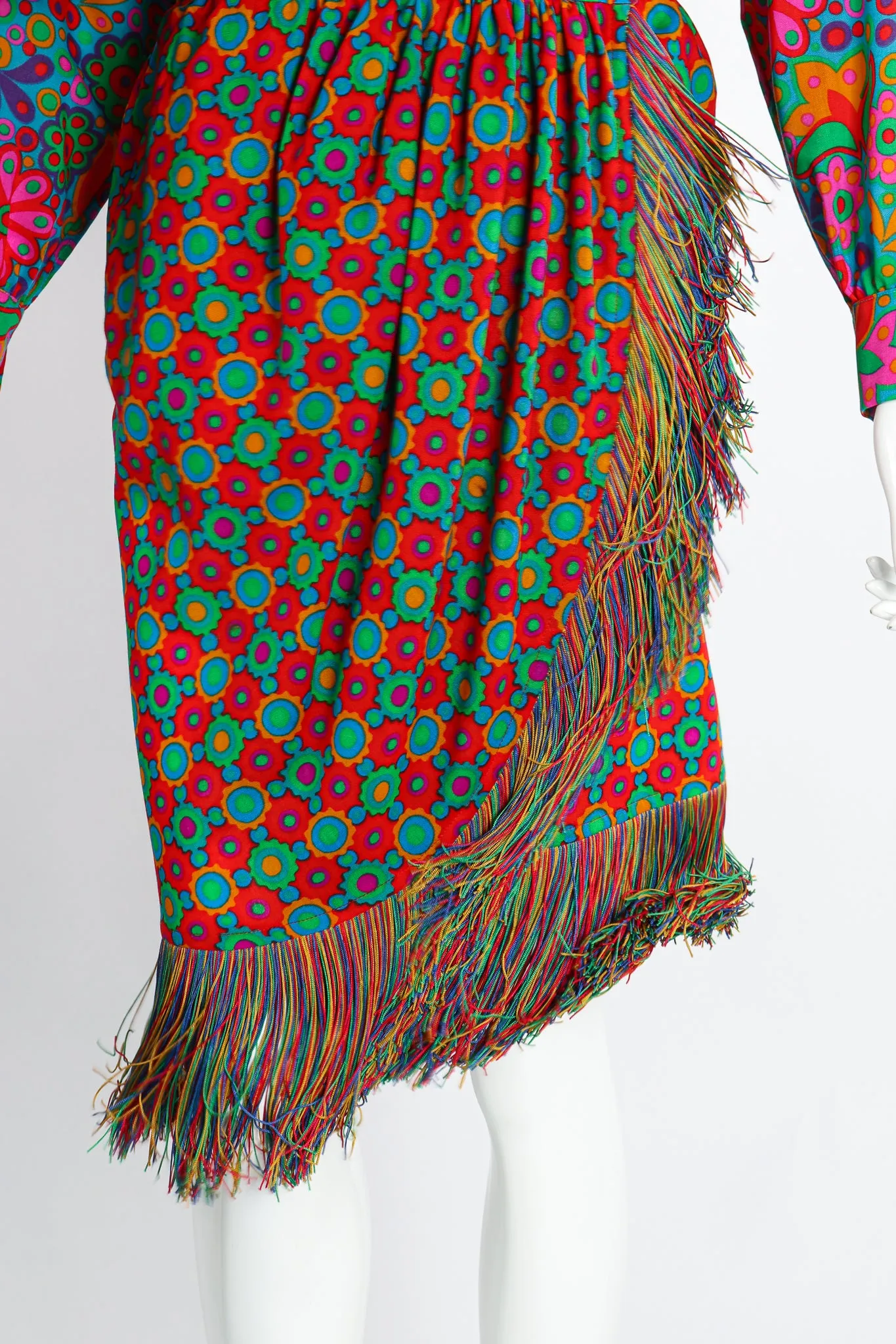Rainbow Fringe Skirt & Shirt Set