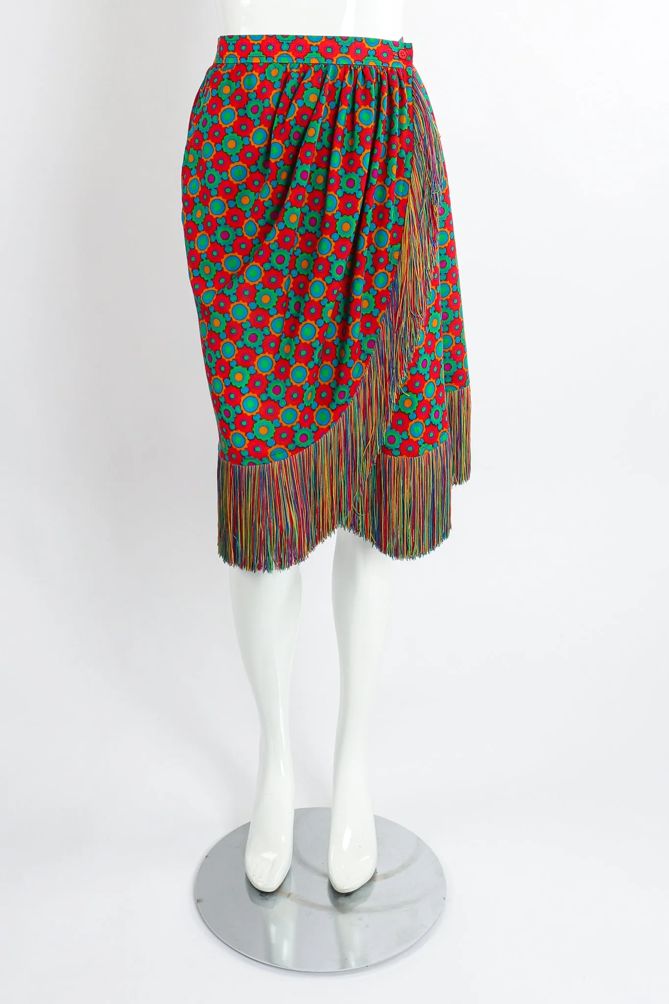 Rainbow Fringe Skirt & Shirt Set