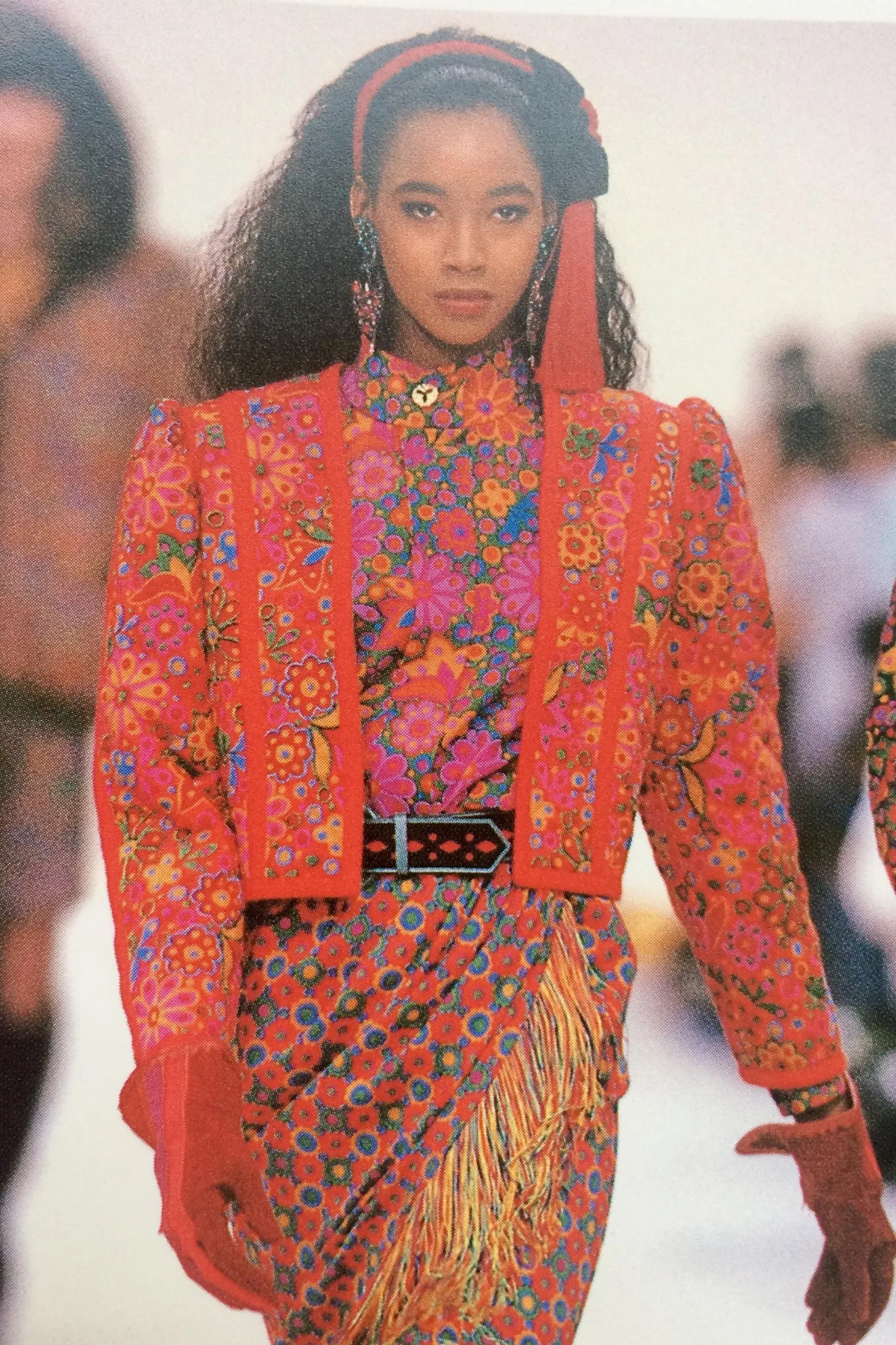 Rainbow Fringe Skirt & Shirt Set