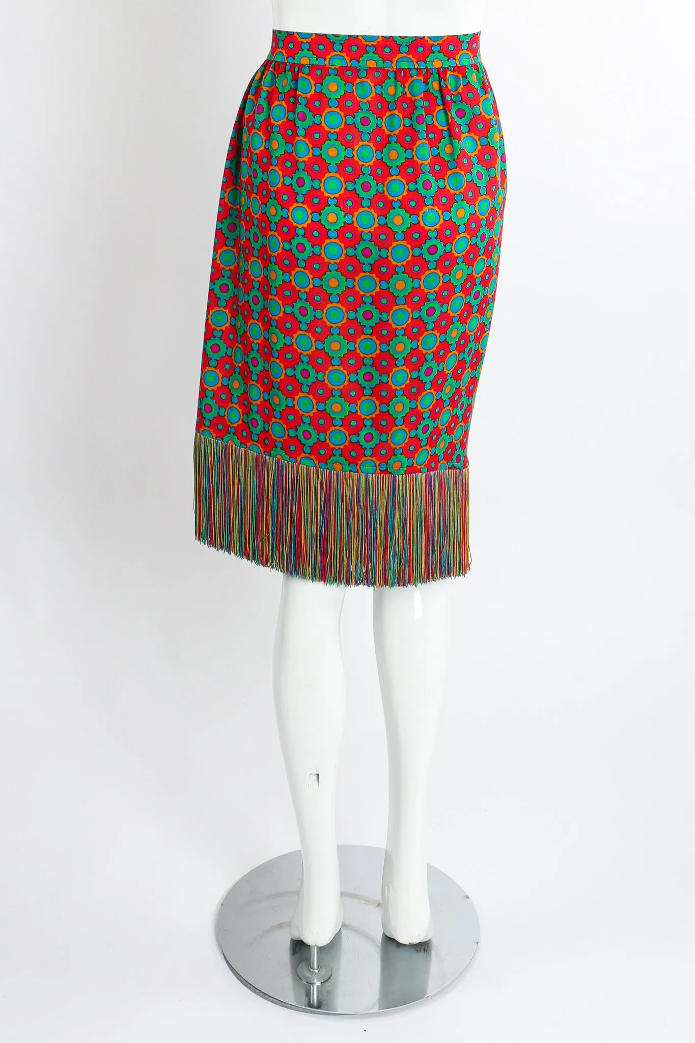 Rainbow Fringe Skirt & Shirt Set