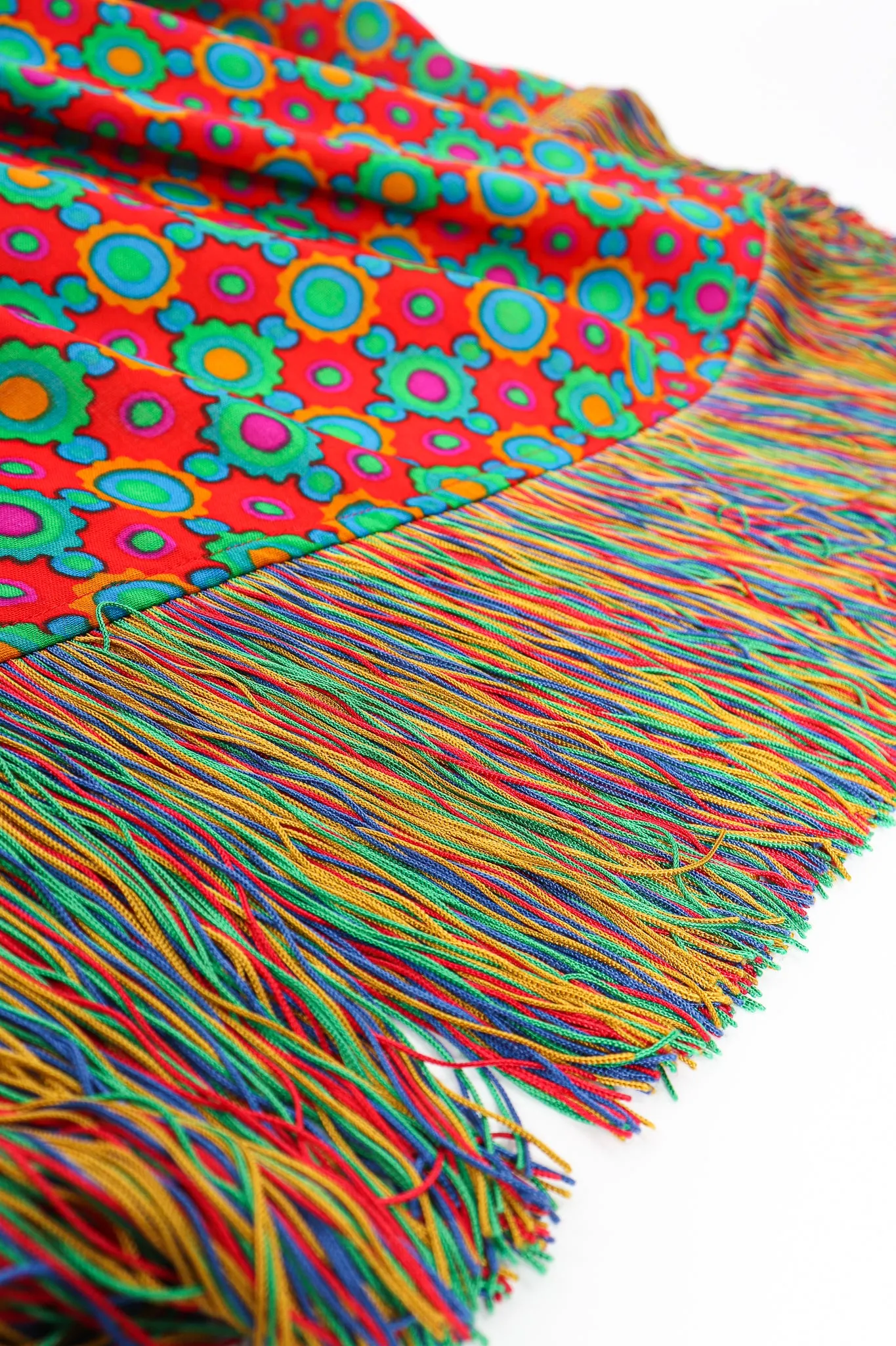 Rainbow Fringe Skirt & Shirt Set
