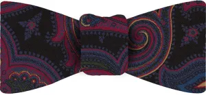 Red, Blue, Yellow, Green & Black Atkinsons Printed Irish Poplin Bow Tie APR-4