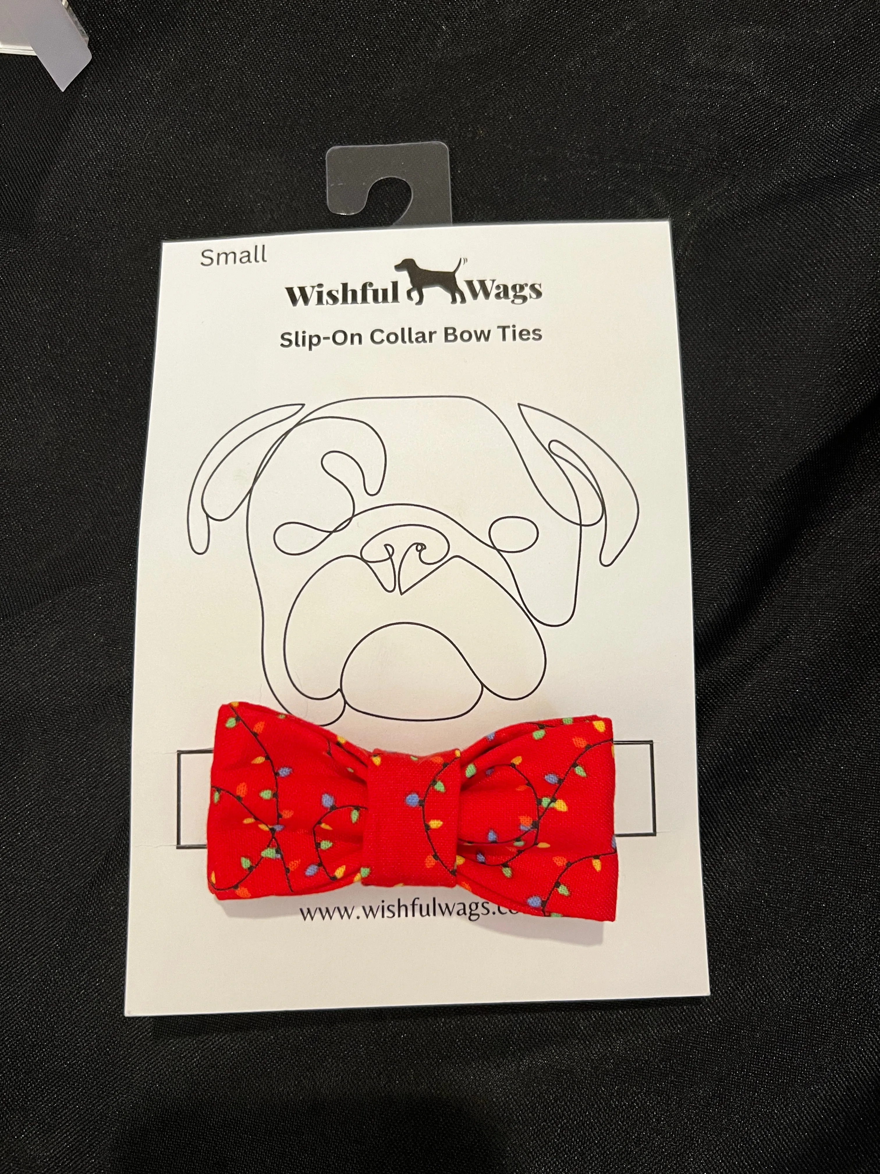 Red Christmas Lights Bow Tie
