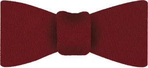 Red Solid Challis Wool Bow Tie #CHSOBT-2