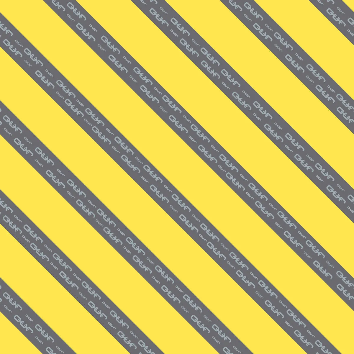 Rescue - Yellow Silk Necktie with Grey O.U.R. Stripes