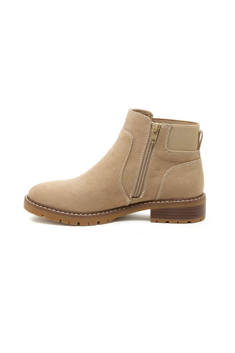 Rocket Dog Noelani Ankle Booties for Women in Taupe | NOELANI-TAUPE