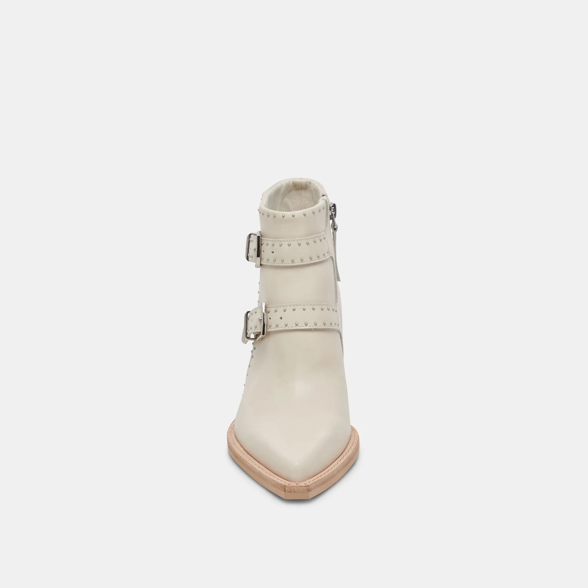 RONNIE BOOTIES IVORY LEATHER - re:vita