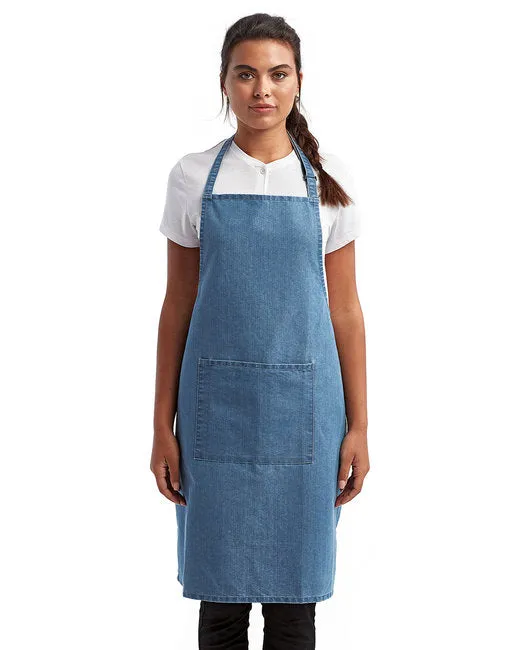 RP154 Unisex 'Colours' Recycled Bib Apron with Pocket