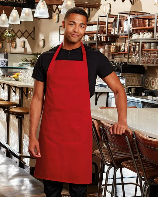 RP154 Unisex 'Colours' Recycled Bib Apron with Pocket