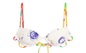 Ruched Underwire-Adjustable Ruched Bikini ::RET
